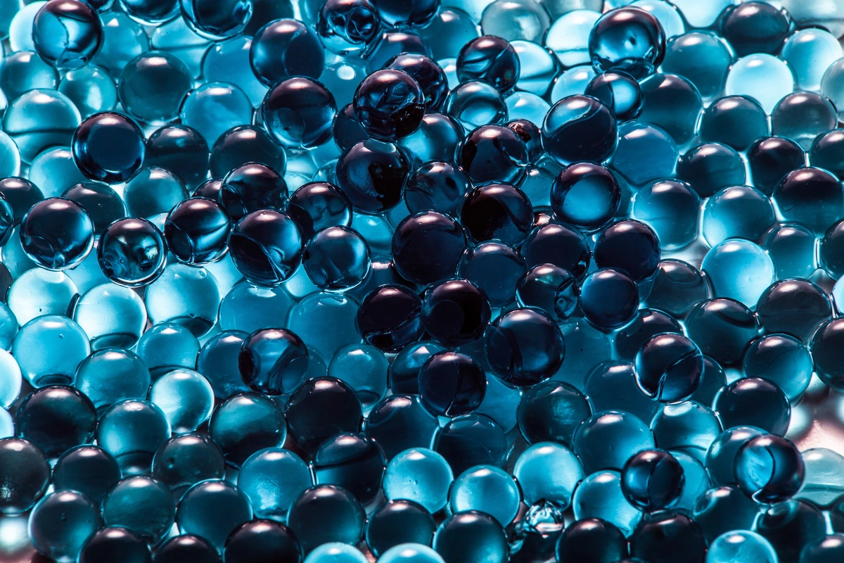 шарики, сферы, синие, стекло, голубые